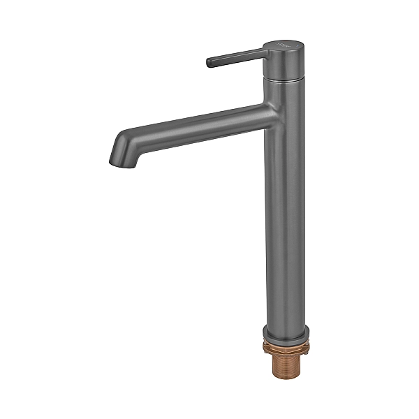 Змішувач для умивальника високий Koer KB-11029-07 Колір графіт (KR5496) - Фото - 6