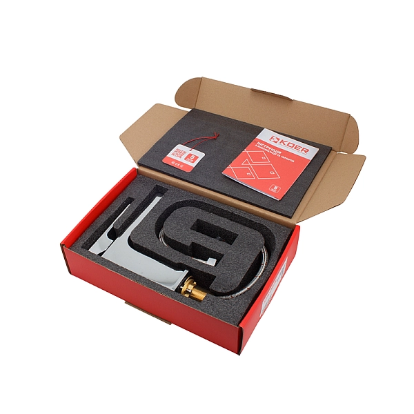 Змішувач для умивальника KOER KB-10009-01 (Колір хром) (KR3498) - Фото - 3