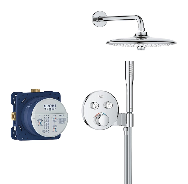 Прихована душова система з Euphoria 260 Grohe Grohtherm SmartControl (34867000) - Фото - 4
