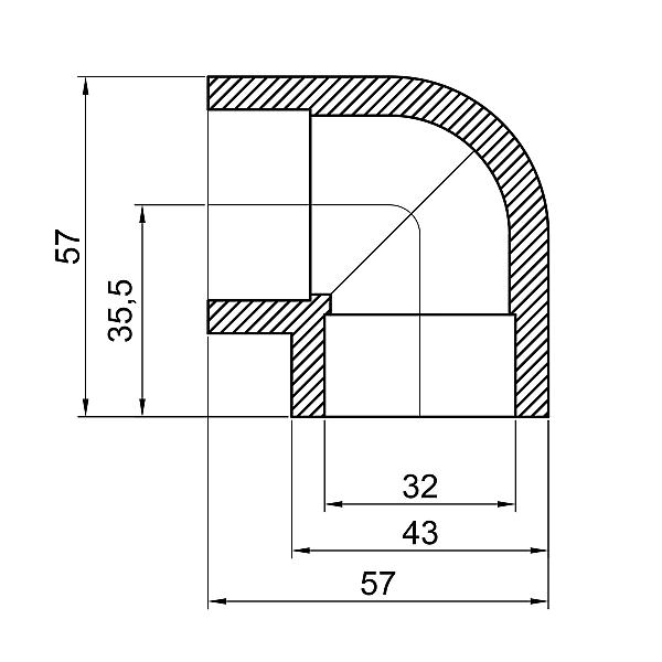 Кутик PPR Thermo Alliance 32, 90° - Фото - 2