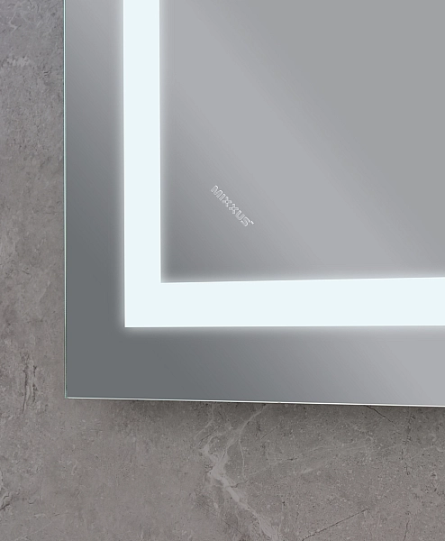 Дзеркало Mixxus WARM MR02-70x50 з Led Touch, Anti-fog, димером, регулятором яскравості, годинником (MI6668) - Фото - 11