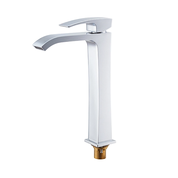 Змішувач для умивальника Koer KB-13007-01 високий (Колір хром) (KR3444) - Фото - 8