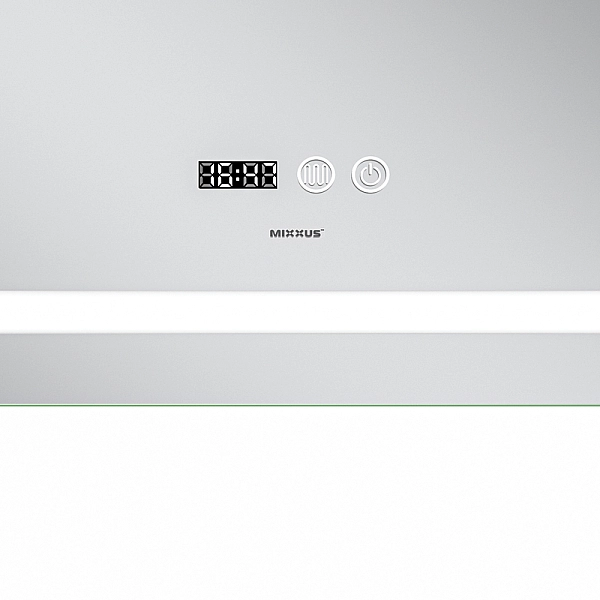 Дзеркало Mixxus Premium FLASH MR21-70x90 з Led Touch, Anti-fog, димером, регулятором яскравості, годинником (MP6618) - Фото - 10