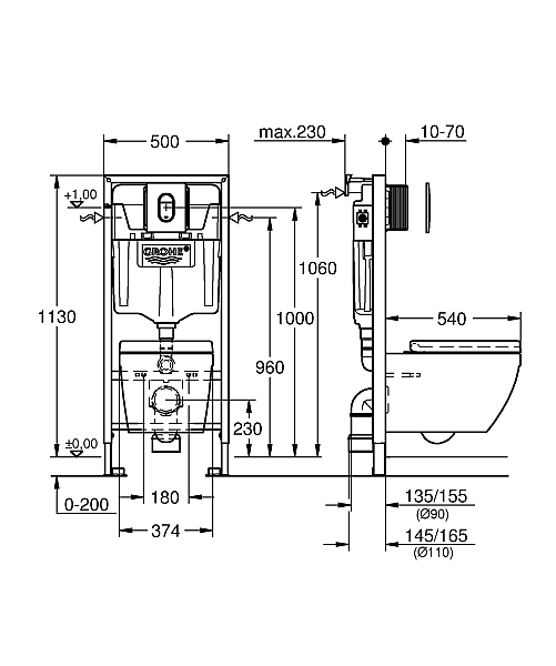 Інсталяційний комплект Grohe Rapid 5 в 1 (36503000) - Фото - 3