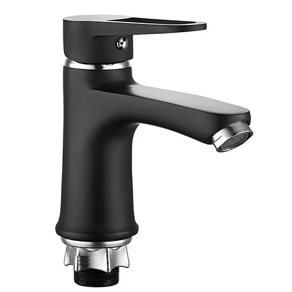 Змішувач для умивальника Mixxus Elba 001 (NUT) BLACK (без підведення) (MI6578)