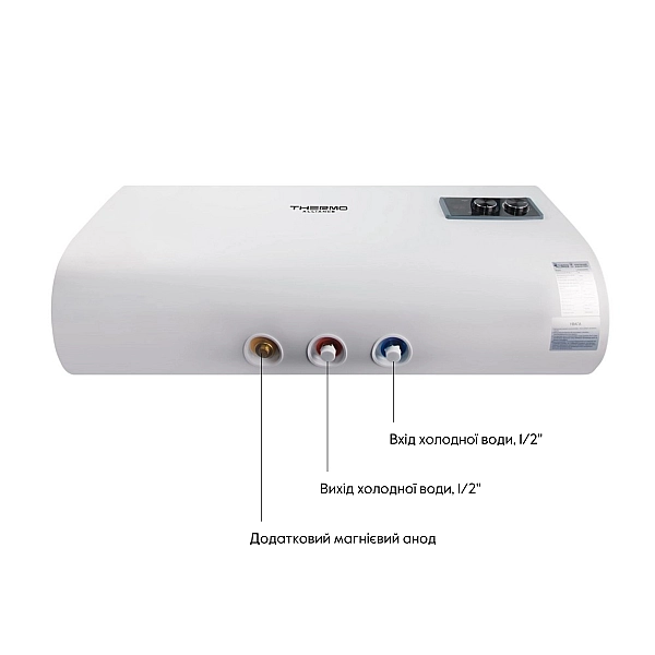 Водонагреватель электрический Thermo Alliance 30 л плоский горизонтальный, мокрый ТЭН 2 кВт (0,8+1,2) DT30H20G(PD) - Фото - 4