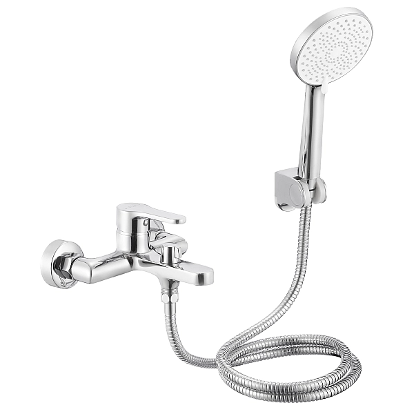Смеситель для ванны с душевым гарнитуром Qtap Astra (k35) Chrome QTAST259CRM49715
