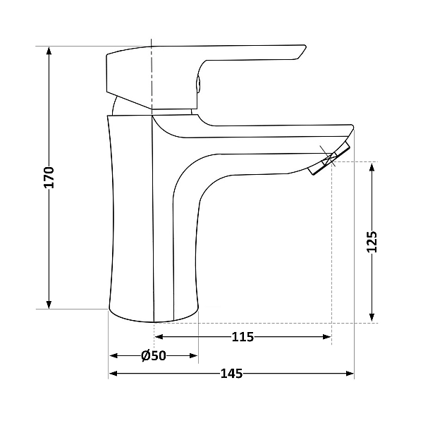 Смеситель для раковины Brinex 35W 001 - Фото - 2