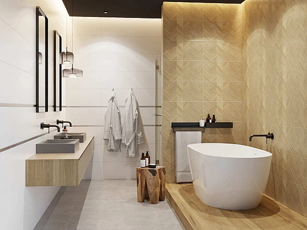 Плитка стінова CCR53-1 Perla Ivory RECT 300x600 Ceramika Color - Фото - 2