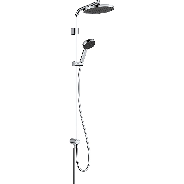 28074000 HG Activera S Душова система Showerpipe 240 1jet EcoSmart Reno Varia, хром (1 сорт)