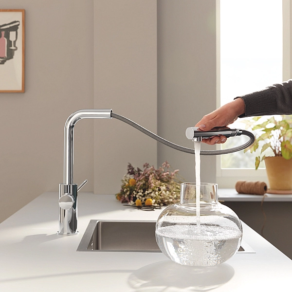 30590000 GROHE Blue Pure Minta Змішувач для кухні для подачі технічної і фільтрованої води, хром (1 сорт) - Фото - 4