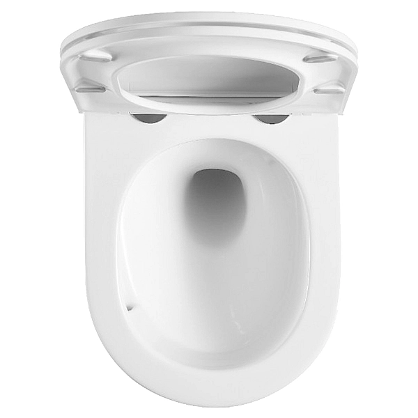 DUN0930111W Unda Унітаз підвісний 495x360x390mm з кришкою soft-close, Vortex Flush, білий глянець (1 сорт) - Фото - 8