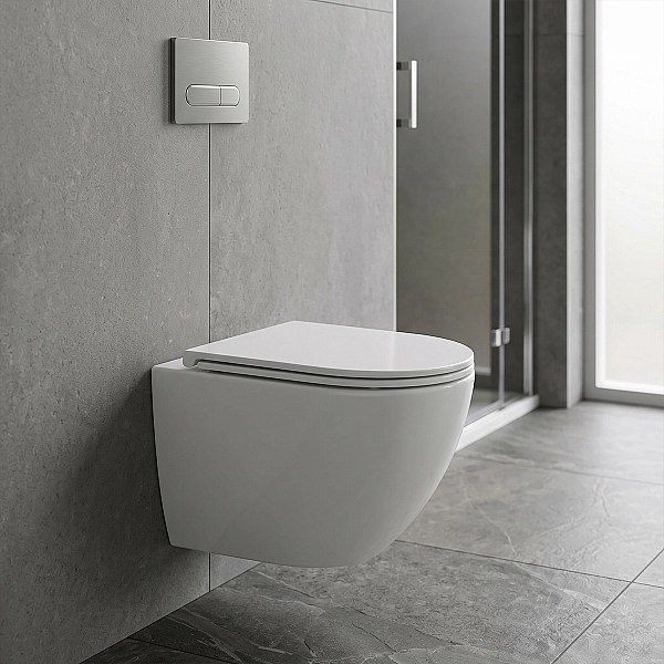 DUN0930111W Unda Унітаз підвісний 495x360x390mm з кришкою soft-close, Vortex Flush, білий глянець (1 сорт)