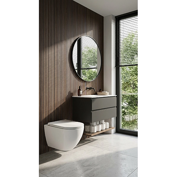 DUN0930111W Unda Унітаз підвісний 495x360x390mm з кришкою soft-close, Vortex Flush, білий глянець (1 сорт) - Фото - 12