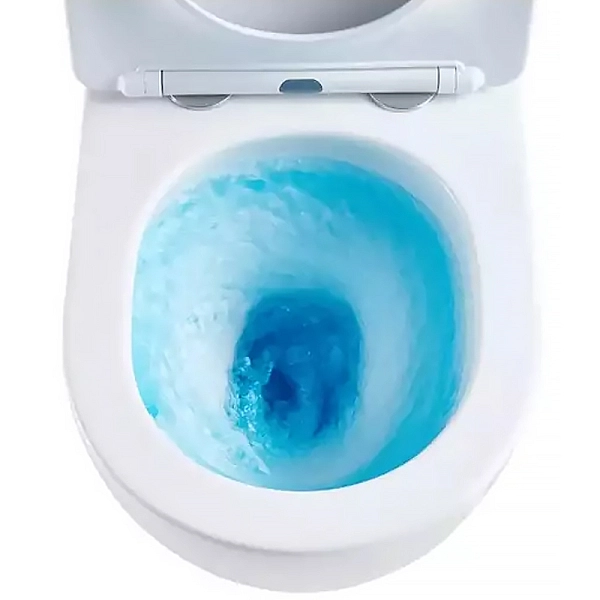 DFL0460211W Flow Унітаз-компакт 630x390x840 mm з кришкою soft-close, Vortex Flush, білий глянець (1 сорт) - Фото - 4