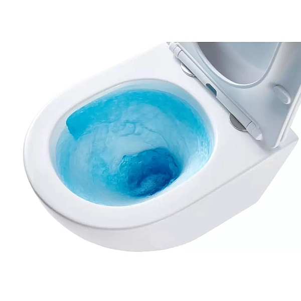 DFL0460111MB Flow Унітаз підвісний 495x365x365mm з кришкою soft-close, Vortex Flush, матовий чорний (1 сорт) - Фото - 5