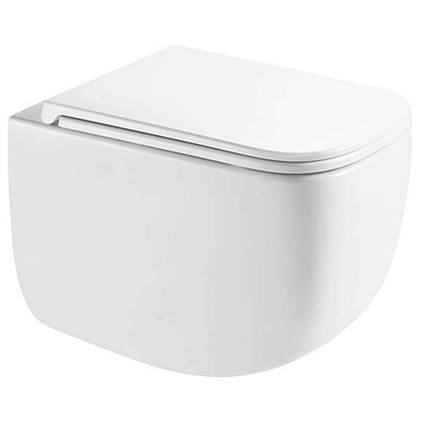 DFO1160111W Forma Унітаз підвісний 480x340x350mm з кришкою soft-close, Vortex Flush, білий глянець (1 сорт) - Фото - 3