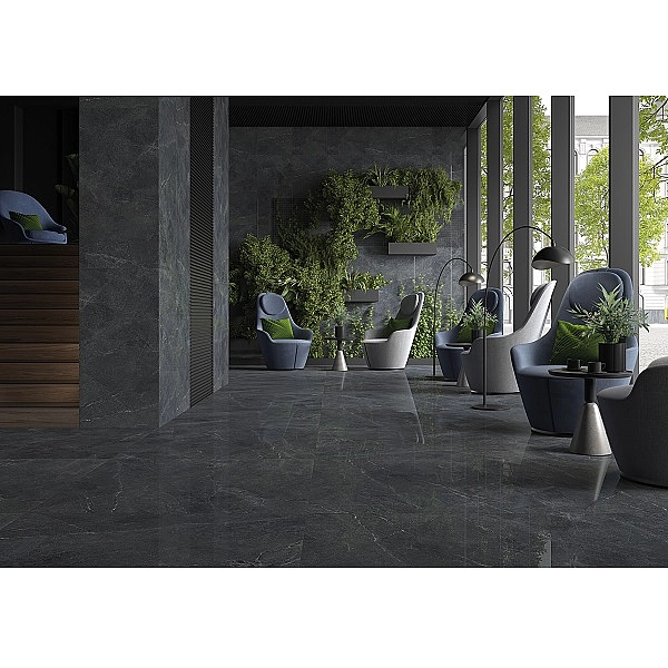 GRES DISTINCT GRAPHITE SILKY CRISTAL (1 сорт) - Фото - 4