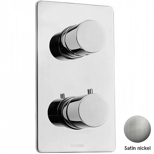Z00002000094005 TEO LINE Зовнішня частина термостатичного змішувача, BRUSHED NICKEL (1 сорт)