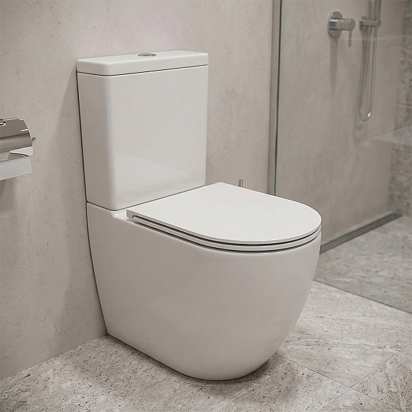 K3030-001 Компакт 931 Remo Pro Oval Tornado 011 сидіння SLIM Duroplast із Softclose і ф-ією швидкого зняття, колір білий глянець (1 сорт) - Фото - 7