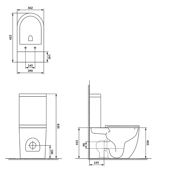 K3030-001 Компакт 931 Remo Pro Oval Tornado 011 сидіння SLIM Duroplast із Softclose і ф-ією швидкого зняття, колір білий глянець (1 сорт) - Фото - 6