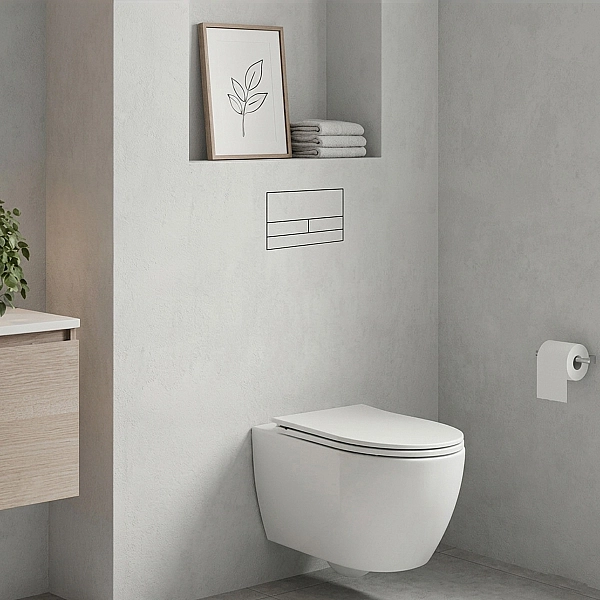E10053 Кноппка M2 PRO для Tece, Vitra,Cersanit, Jomotech, Delta з розсхідниками (1 сорт)