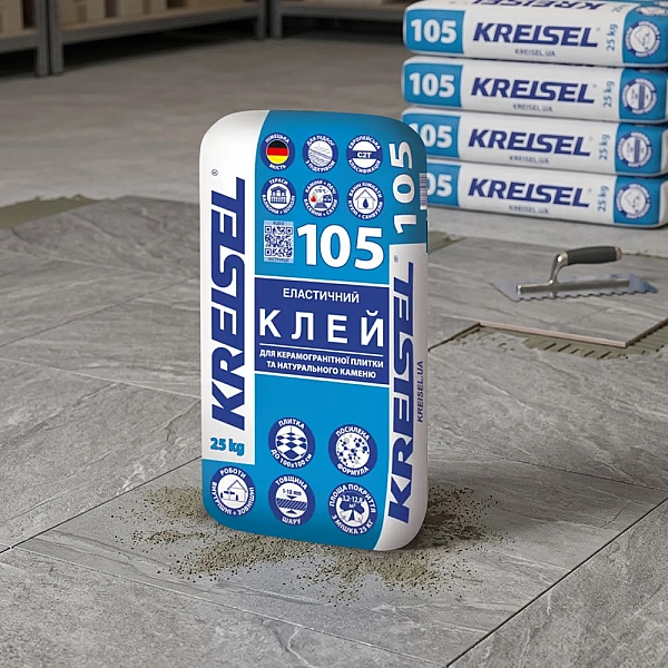 Клей для плитки Kreisel - 105  25кг С2T (1 сорт) - Фото - 2