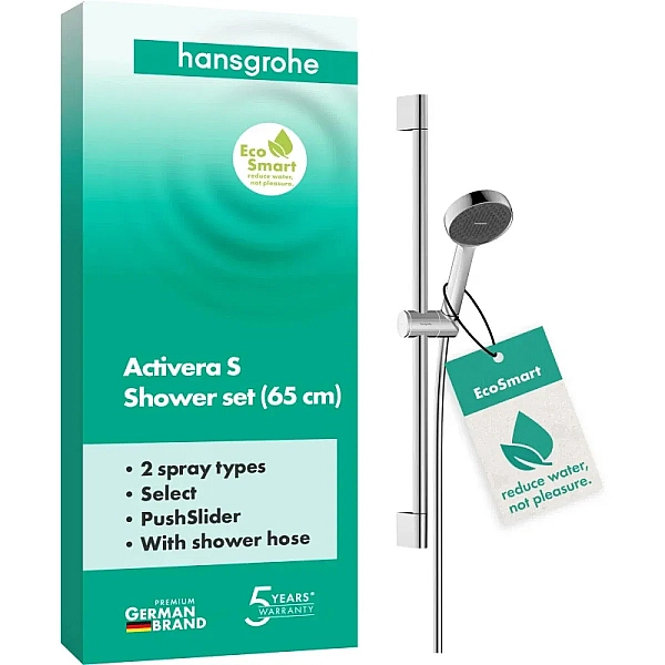28044000 HG Activera Select S Душовий набір  95 2jet EcoSmart зі стійкою 65 cm, хром (1 сорт) - Фото - 2