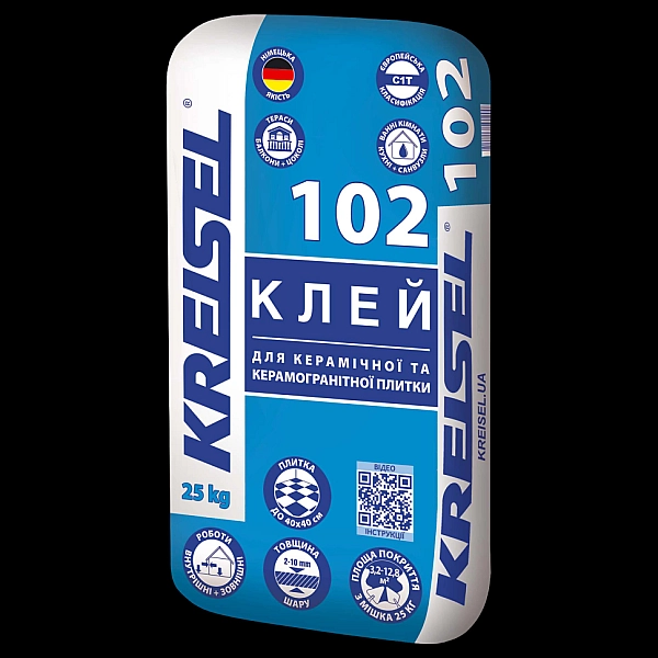 Клей для плитки Kreisel - 102  25кг С1T (1 сорт)