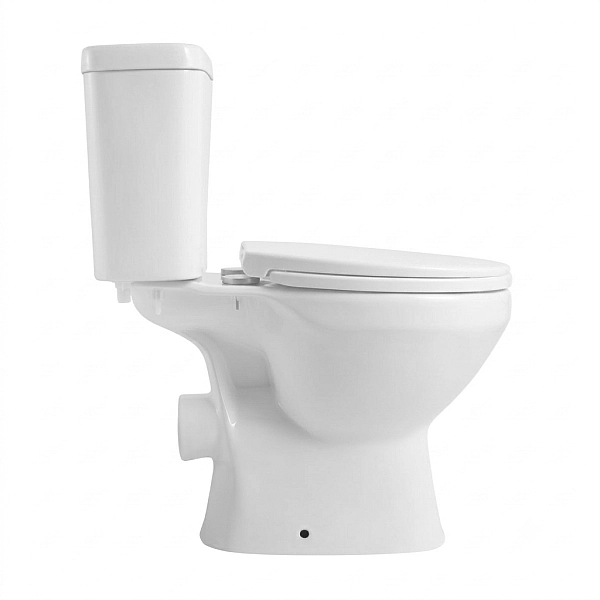 PS212C01VW Basic A Унітаз- компакт безобідковий Vortex Flush, з кришкою soft-close, білий (1 сорт) - Фото - 4
