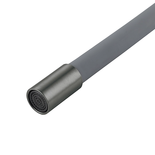 Змішувач для кухні Lidz Aria 015F3 (k35) з гнучким виливом LDARI015F3GGRP49565 Graphite/Grey - Фото - 7
