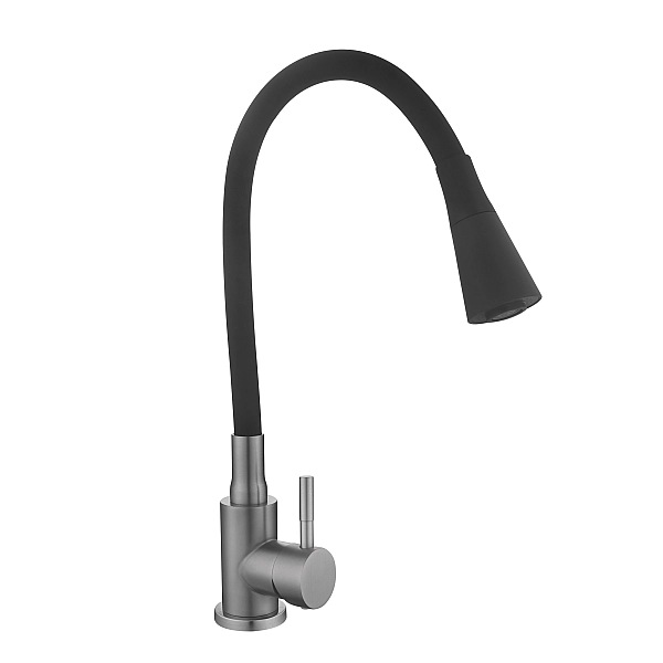 Смеситель для кухни Lidz Aria 015F31 (k35) с гибким изливом LDARI015F31BGRP49566 Graphite/Black