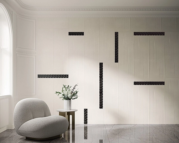 Плитка стінова Cold Princess Grey RECT STR 39,8x119,8 код 9819 Ceramika Paradyz - Фото - 2