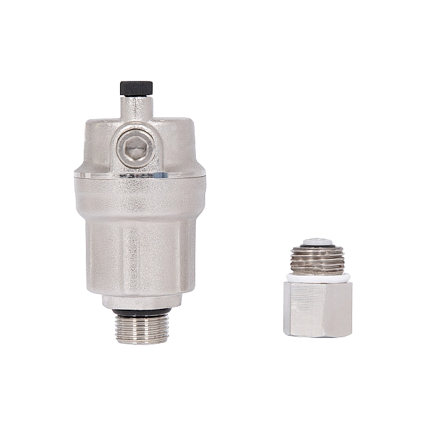 Повітровідвідник Thermo Alliance Forte 1/2"З лат., нікель, автоматичний з запірним клапан TAF28015 - Фото - 3