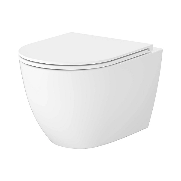 Унітаз підвісний із турбозмивом СЕТ C952 Lider Pro Oval Tornado з кришкою soft-close SZCZ1004030001 Cersanit