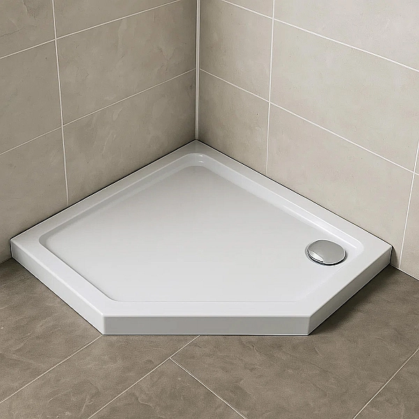 FTR0123 COMFORT Піддон душовий, п'ятикутн., 90х90, з сифоном (1 сорт) - Фото - 4