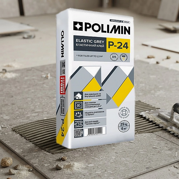 Клей еластичний WS P-24 Elastic 25кг (сірий) (1 сорт)
