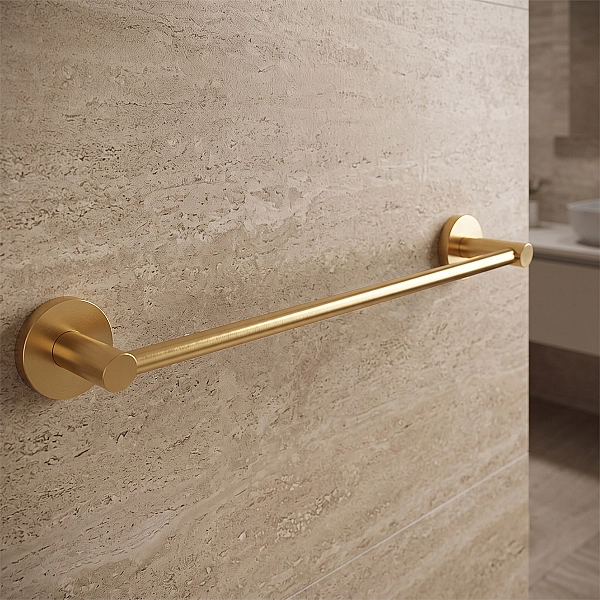 DFL21010101BG Flow Тримач для рушників, 600мм, колір Brushed Gold PVD (1 сорт) - Фото - 2