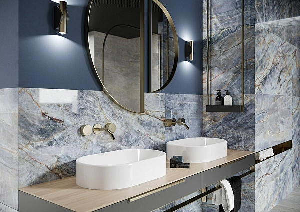 Плитка керамогранітна Brazilian Quartzite Blue RECT 597x1197x8 Cerrad - Фото - 2