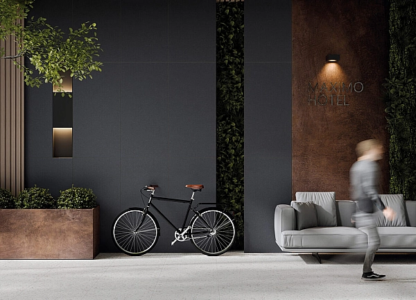 Плитка керамогранітна Monolight Anthracite RECT 597x1197x8 Cerrad - Фото - 2