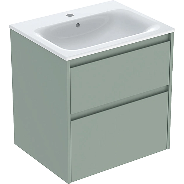 Шафка з умивальником 60 Selnova Square Slim rim 504.138.IK.1 Geberit