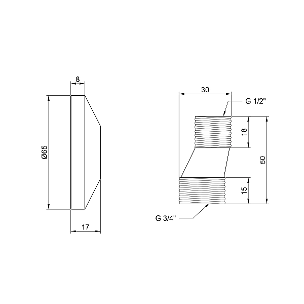 Эксцентрик для смесителя Lidz Repair 013 LDREP01329477 - Фото - 2