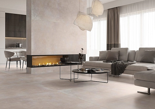 Плитка керамогранітна Modern Concrete Ivory RECT 597x597x8 Cerrad - Фото - 2
