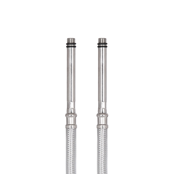 Шланг для воды, Thermo Alliance Standart нержавеющая оплетка в силиконе   М10*60 см длинный (пара) TAS391W60L - Фото - 4