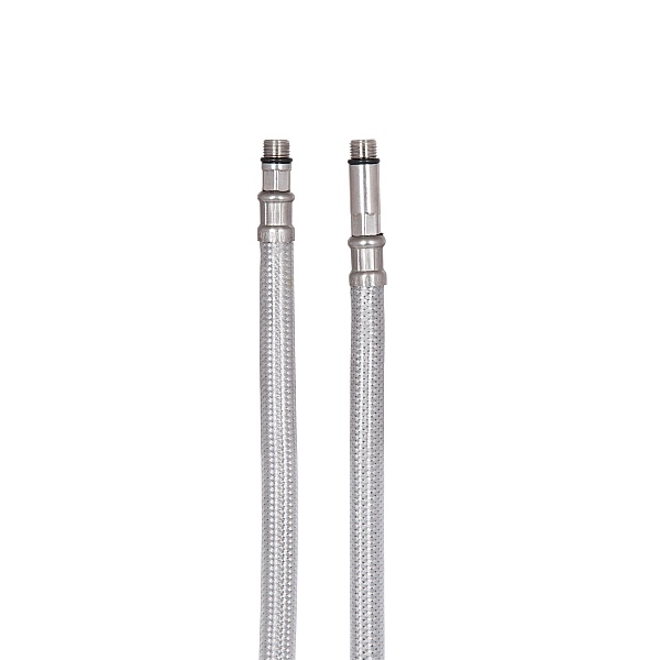 Шланг для змішувача Thermo Alliance Standart  80 см, нерж. обплетення в силіконі, М10x1/2"В (пара) TAS391W80  - Фото - 5