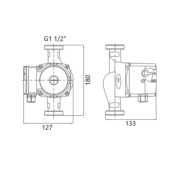 Насос циркуляционный GRS UPS 25/60/180 - Фото - 2