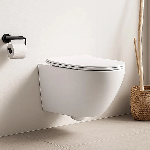 3020162 UNIVERSAL Унітаз підвісний безобідковий  quick-fix, soft-close (1 сорт) - Фото - 4