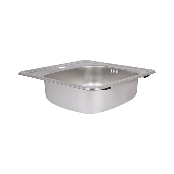 Кухонная мойка Brinex 4848 0,6 мм Satin (BRIN4848SAT0651257) - Фото - 4