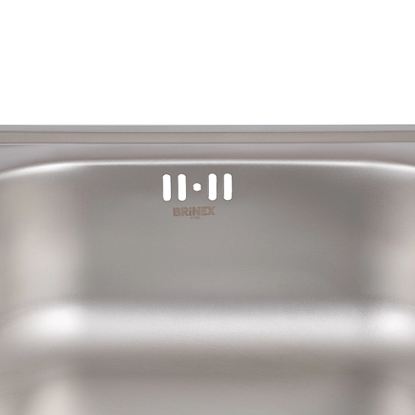 Кухонная мойка Brinex 4848 0,6 мм Satin (BRIN4848SAT0651257) - Фото - 7