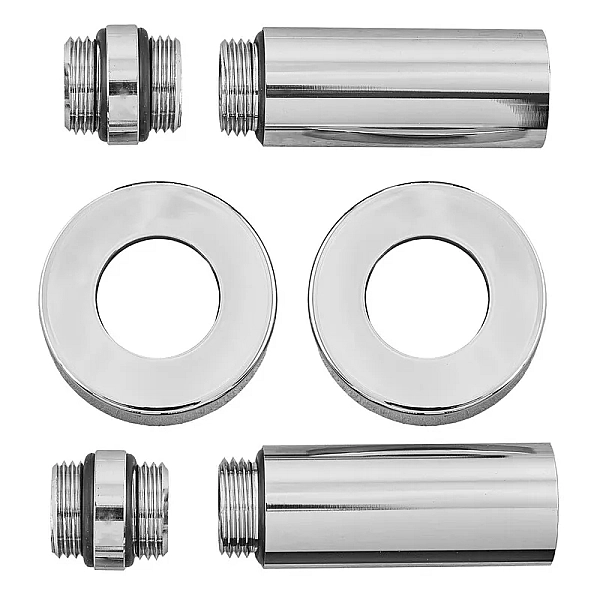 Комплект подовжувачів 1/2Fx1/2M хромований KOER KF.SET.06MF (KR5849)
